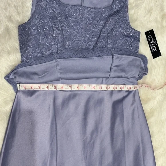 Alex Evenings Embroidered Lace Mock Two-Piece Gown - Picture 4 of 11